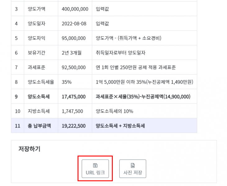 파일:부동산계산기 계산결과 URL 링크 저장.png